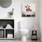 Stupell Industries Cow in Bathtub with Perched Bird Animals Canvas Wall Art
